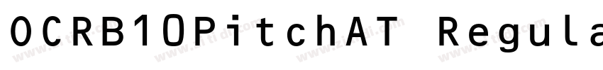 OCRB10PitchAT Regula字体转换